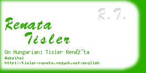 renata tisler business card